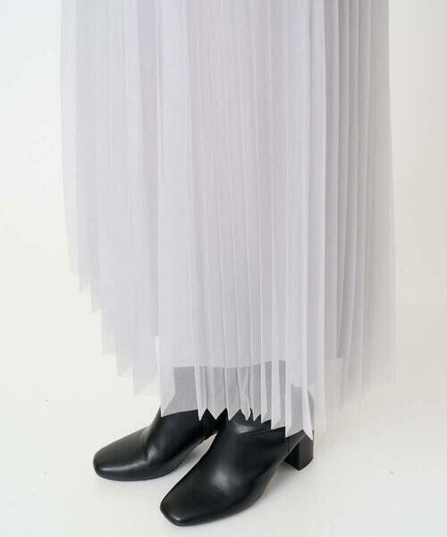 Maison de CINQ / メゾン ドゥ サンク ロング・マキシ丈スカート | [日本製]アコーディオンシアープリーツスカート | 詳細7