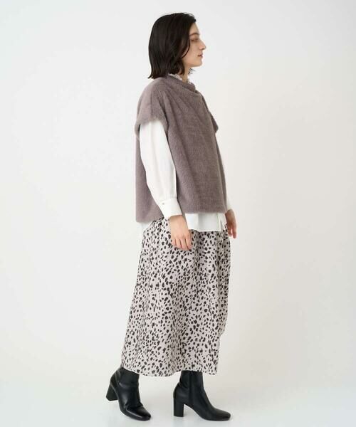 Maison de CINQ / メゾン ドゥ サンク カットソー | [日本製]ボトルネックフレンチスリーブテディベスト | 詳細12