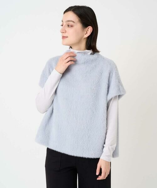 Maison de CINQ / メゾン ドゥ サンク カットソー | [日本製]ボトルネックフレンチスリーブテディベスト | 詳細18