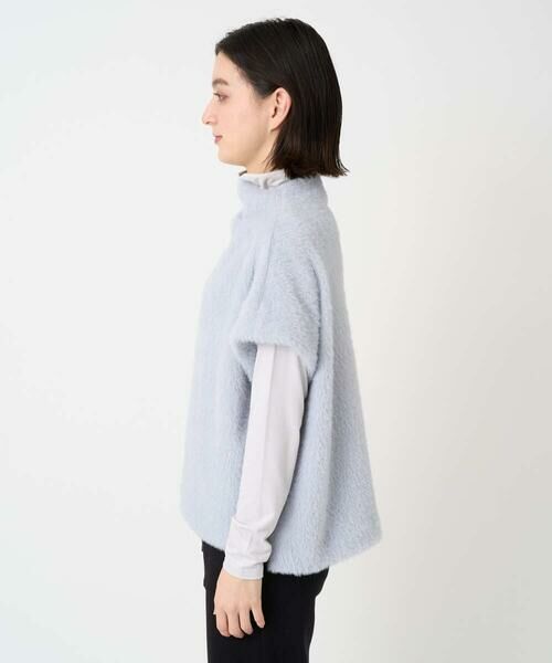 Maison de CINQ / メゾン ドゥ サンク カットソー | [日本製]ボトルネックフレンチスリーブテディベスト | 詳細2