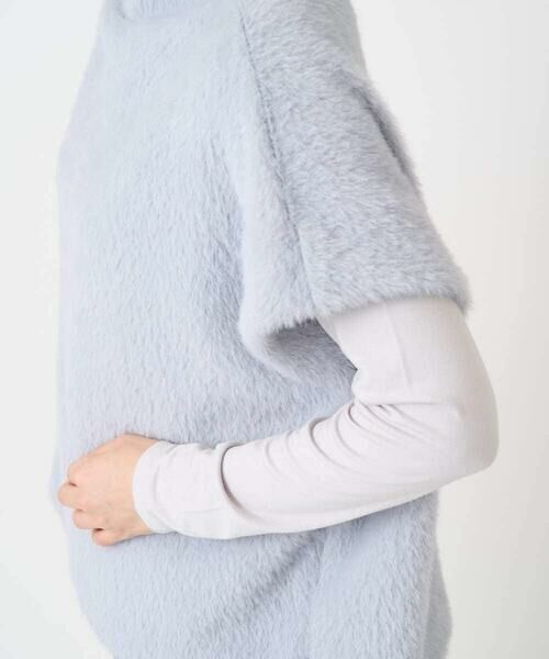 Maison de CINQ / メゾン ドゥ サンク カットソー | [日本製]ボトルネックフレンチスリーブテディベスト | 詳細5