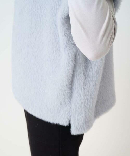 Maison de CINQ / メゾン ドゥ サンク カットソー | [日本製]ボトルネックフレンチスリーブテディベスト | 詳細6