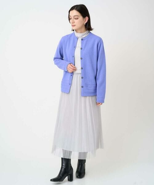 Maison de CINQ / メゾン ドゥ サンク セットアップ | [アンサンブル対応]メリノウールカラーカーディガン | 詳細27