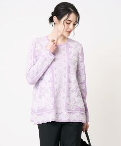 Maison de CINQ / メゾン ドゥ サンク ニット・セーター | レーシージャガードニットプルオーバー