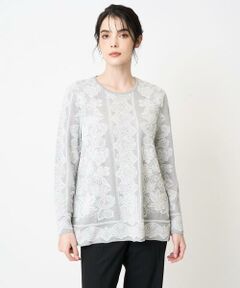 Maison de CINQ / メゾン ドゥ サンク ニット・セーター | レーシージャガードニットプルオーバー