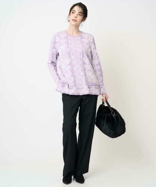 Maison de CINQ / メゾン ドゥ サンク ニット・セーター | レーシージャガードニットプルオーバー | 詳細14