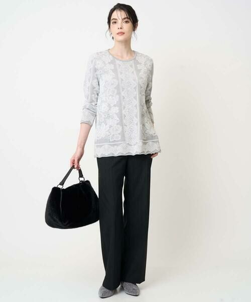 Maison de CINQ / メゾン ドゥ サンク ニット・セーター | レーシージャガードニットプルオーバー | 詳細9