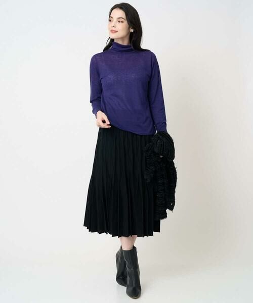 Maison de CINQ / メゾン ドゥ サンク ロング・マキシ丈スカート | ウエーブニットプリーツスカート | 詳細1