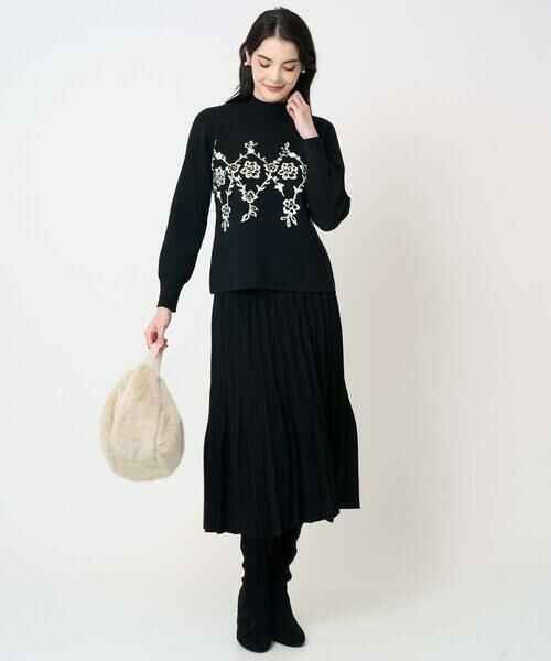 Maison de CINQ / メゾン ドゥ サンク ロング・マキシ丈スカート | ウエーブニットプリーツスカート | 詳細13