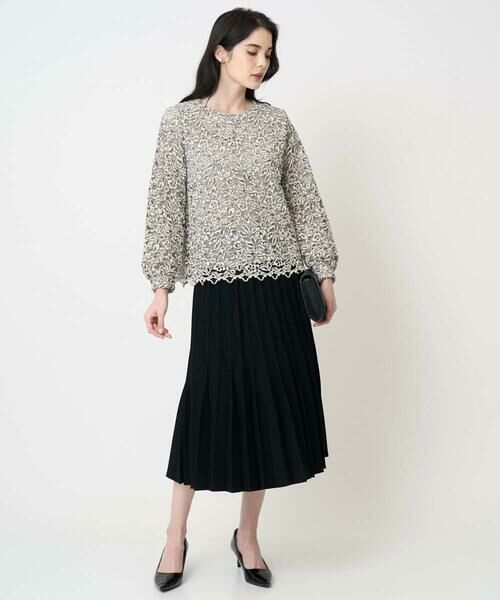 Maison de CINQ / メゾン ドゥ サンク ロング・マキシ丈スカート | ウエーブニットプリーツスカート | 詳細17