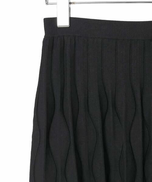 Maison de CINQ / メゾン ドゥ サンク ロング・マキシ丈スカート | ウエーブニットプリーツスカート | 詳細23