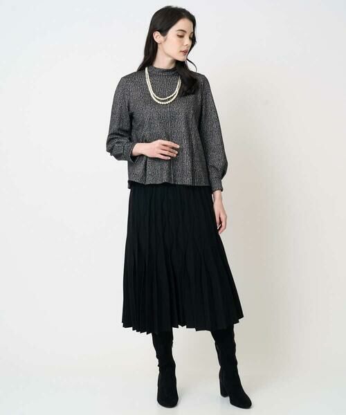 Maison de CINQ / メゾン ドゥ サンク ロング・マキシ丈スカート | ウエーブニットプリーツスカート | 詳細9