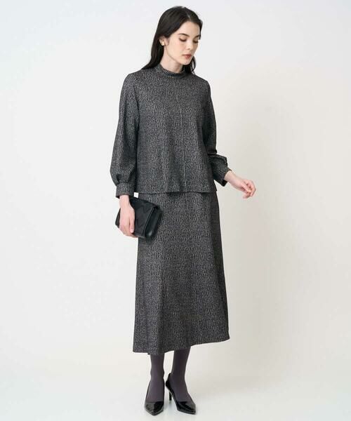 Maison de CINQ / メゾン ドゥ サンク ロング・マキシ丈スカート | [セットアップ対応]ラメジャージースカート | 詳細22