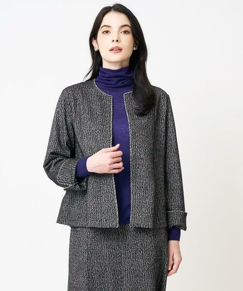 Maison de CINQ / メゾン ドゥ サンク セットアップ | [セットアップ対応]ラメジャージー羽織 | 詳細6