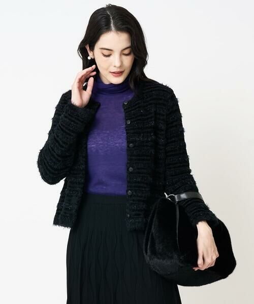 Maison de CINQ / メゾン ドゥ サンク セットアップ | ファンシーツイードニットジャケット | 詳細1