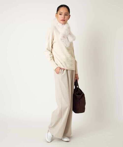 Maison de CINQ / メゾン ドゥ サンク ニット・セーター | 【小さいサイズ】幾何柄モチーフスパンコールニットプルオーバー | 詳細15