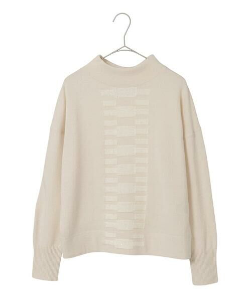 Maison de CINQ / メゾン ドゥ サンク ニット・セーター | 【小さいサイズ】幾何柄モチーフスパンコールニットプルオーバー | 詳細16