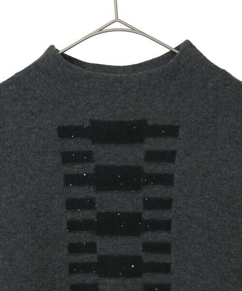 Maison de CINQ / メゾン ドゥ サンク ニット・セーター | 【小さいサイズ】幾何柄モチーフスパンコールニットプルオーバー | 詳細19