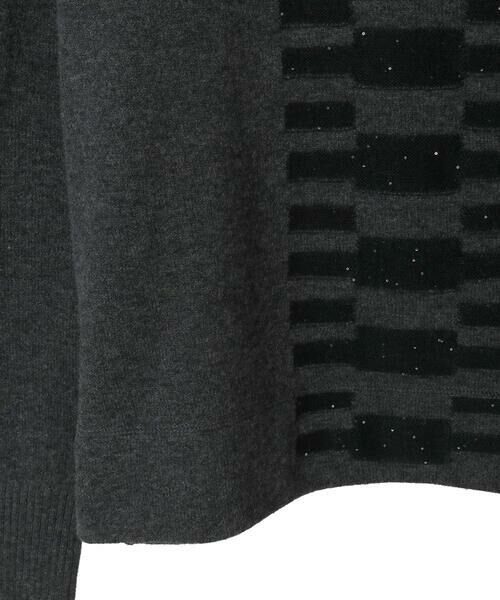 Maison de CINQ / メゾン ドゥ サンク ニット・セーター | 【小さいサイズ】幾何柄モチーフスパンコールニットプルオーバー | 詳細21