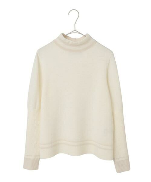 Maison de CINQ / メゾン ドゥ サンク ニット・セーター | 【小さいサイズ】ボーダーネックスパンコールニットプルオーバー | 詳細21