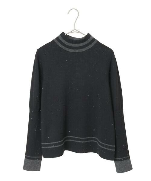 Maison de CINQ / メゾン ドゥ サンク ニット・セーター | 【小さいサイズ】ボーダーネックスパンコールニットプルオーバー | 詳細22