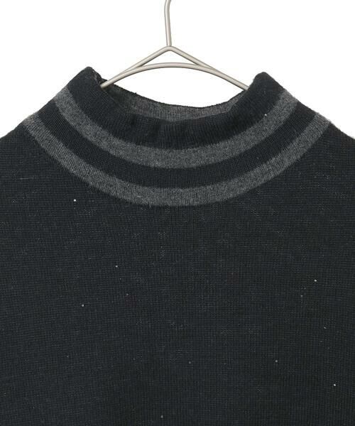 Maison de CINQ / メゾン ドゥ サンク ニット・セーター | 【小さいサイズ】ボーダーネックスパンコールニットプルオーバー | 詳細24