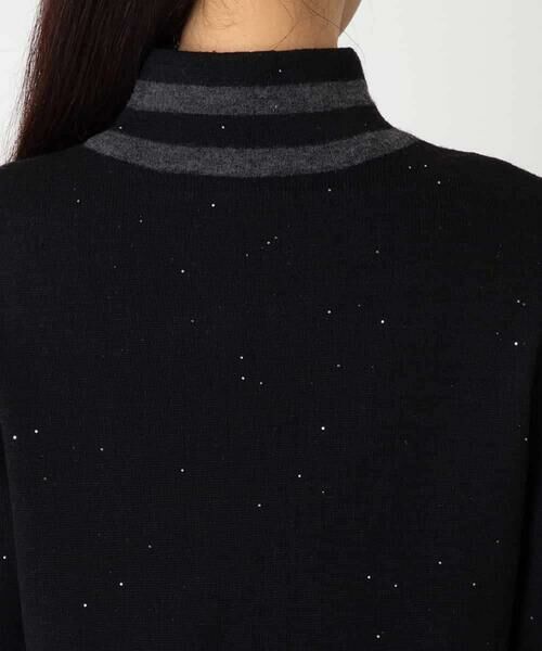 Maison de CINQ / メゾン ドゥ サンク ニット・セーター | 【小さいサイズ】ボーダーネックスパンコールニットプルオーバー | 詳細6