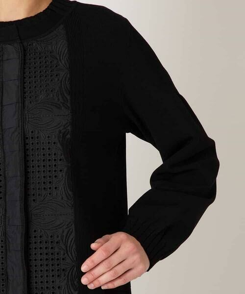 Maison de CINQ / メゾン ドゥ サンク カーディガン・ボレロ | 【小さいサイズ】レースドッキングニットカーディガン | 詳細6