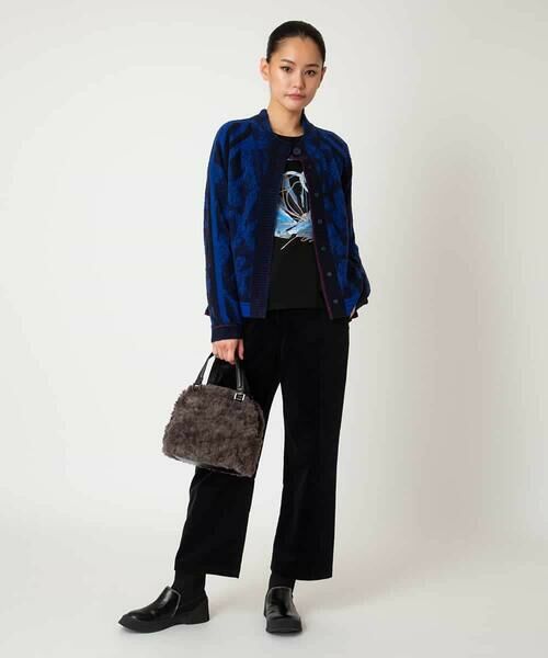 Maison de CINQ / メゾン ドゥ サンク カットソー | 【小さいサイズ】グラフィカルモチーフデザインスウェット /洗える | 詳細10