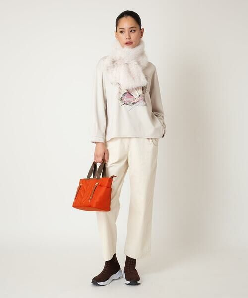 Maison de CINQ / メゾン ドゥ サンク カットソー | 【小さいサイズ】グラフィカルモチーフデザインスウェット /洗える | 詳細16