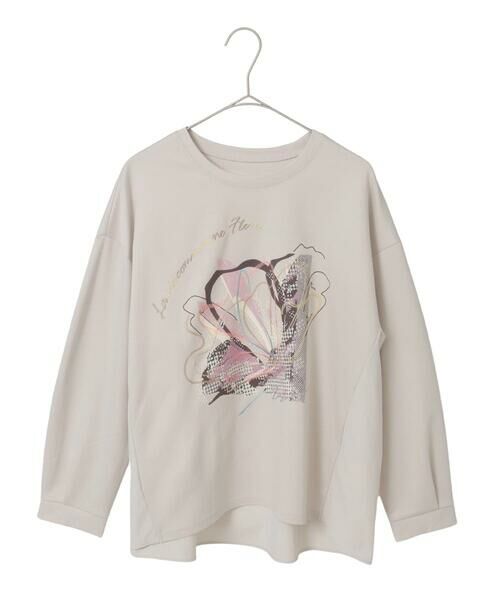 Maison de CINQ / メゾン ドゥ サンク カットソー | 【小さいサイズ】グラフィカルモチーフデザインスウェット /洗える | 詳細18