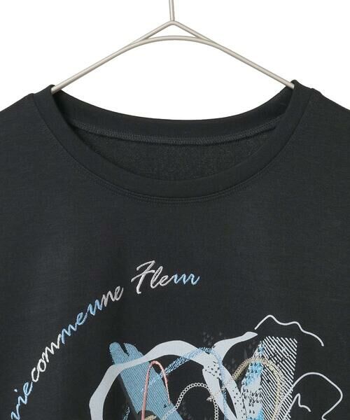 Maison de CINQ / メゾン ドゥ サンク カットソー | 【小さいサイズ】グラフィカルモチーフデザインスウェット /洗える | 詳細21