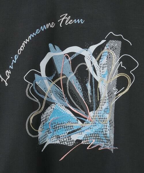 Maison de CINQ / メゾン ドゥ サンク カットソー | 【小さいサイズ】グラフィカルモチーフデザインスウェット /洗える | 詳細24