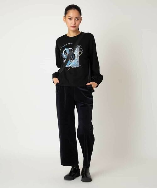 Maison de CINQ / メゾン ドゥ サンク カットソー | 【小さいサイズ】グラフィカルモチーフデザインスウェット /洗える | 詳細8