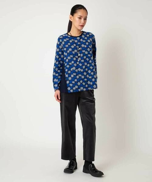 Maison de CINQ / メゾン ドゥ サンク カットソー | 【小さいサイズ】起毛ブロック切り替えデザインプルオーバー /洗える | 詳細10