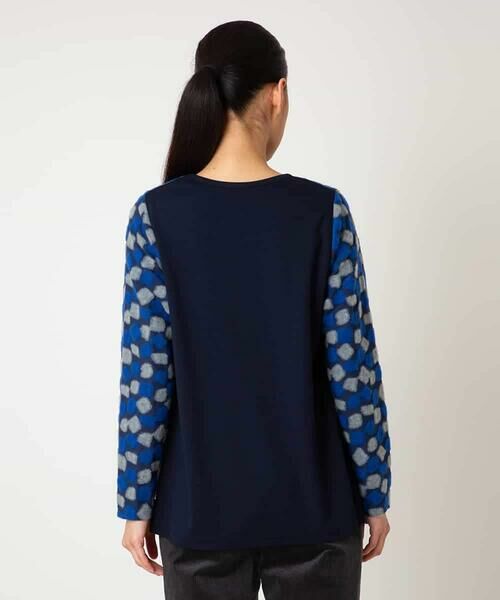 Maison de CINQ / メゾン ドゥ サンク カットソー | 【小さいサイズ】起毛ブロック切り替えデザインプルオーバー /洗える | 詳細5