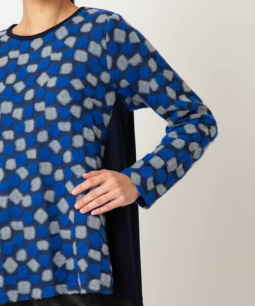 Maison de CINQ / メゾン ドゥ サンク カットソー | 【小さいサイズ】起毛ブロック切り替えデザインプルオーバー /洗える | 詳細7