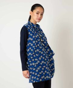 Maison de CINQ / メゾン ドゥ サンク チュニック | 【小さいサイズ】起毛ブロックサイド切り替えデザインチュニック /洗える