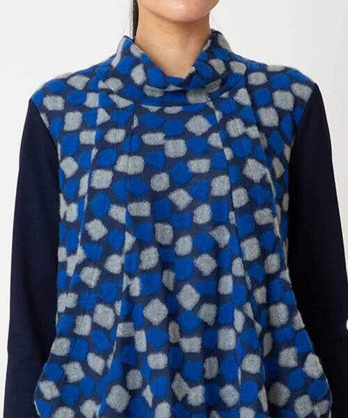 Maison de CINQ / メゾン ドゥ サンク チュニック | 【小さいサイズ】起毛ブロックサイド切り替えデザインチュニック /洗える | 詳細5