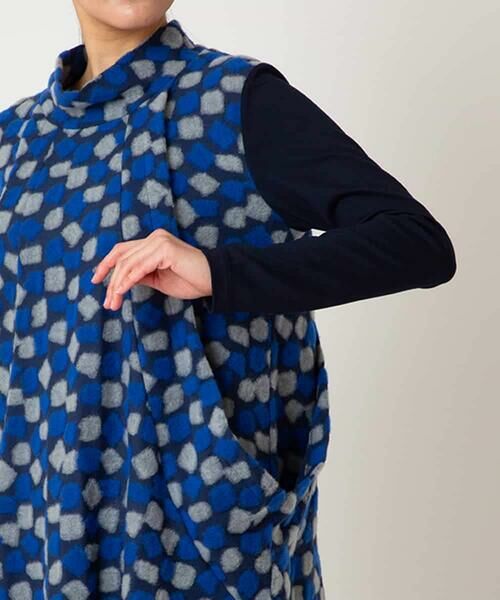 Maison de CINQ / メゾン ドゥ サンク チュニック | 【小さいサイズ】起毛ブロックサイド切り替えデザインチュニック /洗える | 詳細7