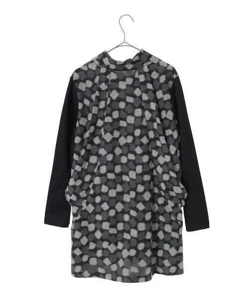 Maison de CINQ / メゾン ドゥ サンク チュニック | 【小さいサイズ】起毛ブロックサイド切り替えデザインチュニック /洗える | 詳細17