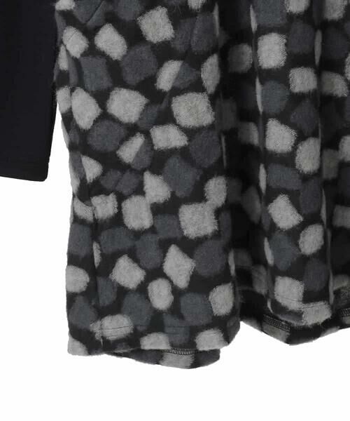 Maison de CINQ / メゾン ドゥ サンク チュニック | 【小さいサイズ】起毛ブロックサイド切り替えデザインチュニック /洗える | 詳細20