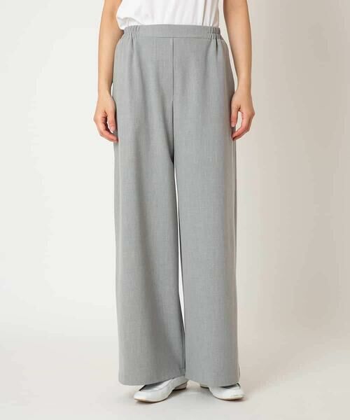 Maison de CINQ / メゾン ドゥ サンク その他パンツ | 【小さいサイズ】ストレッチワイドパンツ/アルガンオイル加工/洗える | 詳細1