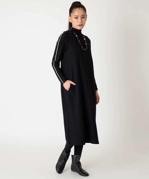 Maison de CINQ / メゾン ドゥ サンク ロング・マキシ丈スカート | 【小さいサイズ】スムースウールAラインジャンパースカート | 詳細13