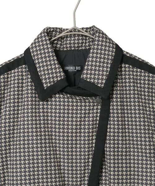 Maison de CINQ / メゾン ドゥ サンク ダウンジャケット・ベスト | 【小さいサイズ】千鳥プリントテープアクセントダウンコート | 詳細10