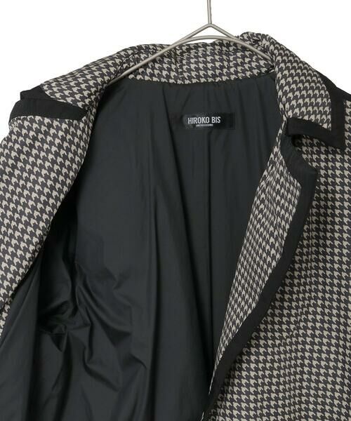 Maison de CINQ / メゾン ドゥ サンク ダウンジャケット・ベスト | 【小さいサイズ】千鳥プリントテープアクセントダウンコート | 詳細11