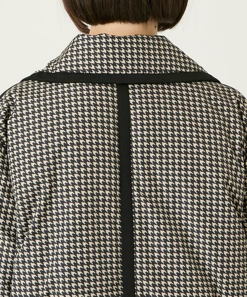 Maison de CINQ / メゾン ドゥ サンク ダウンジャケット・ベスト | 【小さいサイズ】千鳥プリントテープアクセントダウンコート | 詳細3