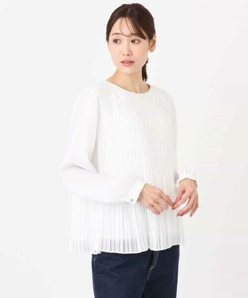 Maison de CINQ / メゾン ドゥ サンク シャツ・ブラウス | 【小さいサイズ】プリーツデザインブラウス/洗える | 詳細21