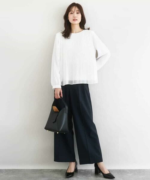 Maison de CINQ / メゾン ドゥ サンク シャツ・ブラウス | 【小さいサイズ】プリーツデザインブラウス/洗える | 詳細3