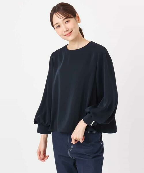 Maison de CINQ / メゾン ドゥ サンク シャツ・ブラウス | 【小さいサイズ】ボリュームスリーブブラウス/撥水/防シワ/洗える | 詳細20